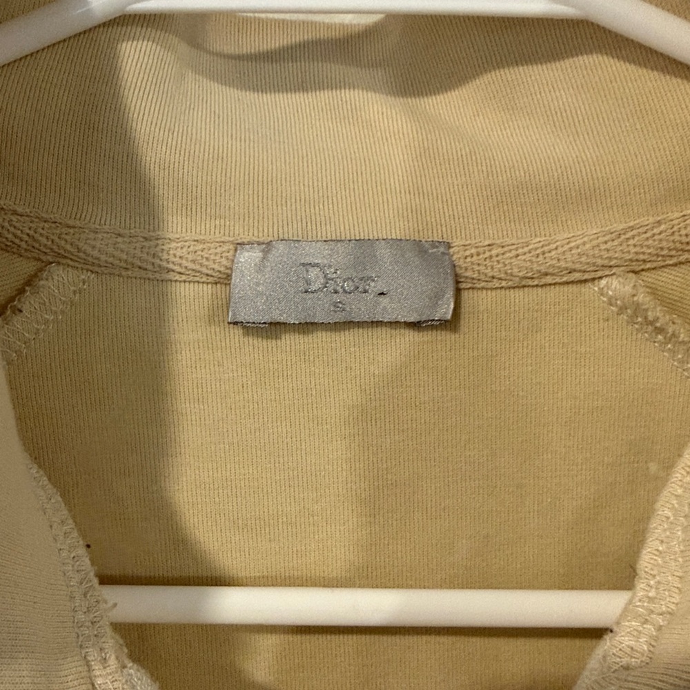 Dior Cream Zip-Up Jacket with Dior Logo - Picture 13 of 17